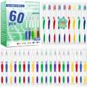 Comdian 60 Pcs Toothbrush Bulk Disposable, Travel Toothbrushes Pack, Soft Bristle Individually Wrapped and Good Cleaning for Kids, Adult and The Elderly. Suitable for Hotel, Travel, Home, Donated