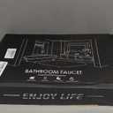 Herogo Touchless Bathroom Sink Faucet, Automatic Sensor Brushed Nickel Waterfall Stainless Steel Bathroom Faucet with Brass Pop Up Drain for Vanity RV Lavatory Farmhouse