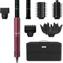 Shark FlexStyle Air Styling & Drying System, Powerful Hair Dryer Brush & Multi-Styler with Auto-Wrap Curlers, Diffuser, Paddle Brush, Round Brush, Concentrator Attachment, Black Cherry, HD457CR