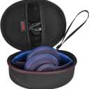 EVA Hard Case for Beats Solo3/Solo2 /Beats Studio Pro Wireless On-Ear Headphones,Premium Travel Protective Carrying Storage Bag(Black)