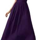 Gracyoga Women's Summer Dresses 2025 Short Sleeve Maxi Dress Casual V Neck Flowy Sundress with Pockets.XL
