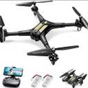 Drone with Camera, SYMA X600W Foldable 1080P FPV Camera Drones for Adults Kids Remote Control Quadcopter Gift Toys for Boys Girls with Altitude Hold, Headless Mode, One Key Start, 3D Flips 2 Batteries