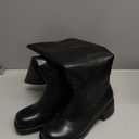 VBDB Tall Black Boots for Women Knee High Wide Calf Squate Toe Campus Boots Chunky Heel Long Riding Shoes for Women Size 9