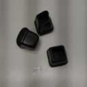 16 Pack Chair Leg Floor Protectors for Hardwood Floors, Square Rubber Furniture Sliders, 360Felt Pad Bottom Wrapped Thickening Silicone Furniture Legs Caps Covers(Square,Black-M)