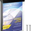 Thyle 8.5 x 11 Inch Outdoor Brochure Holder with Lid Acrylic Wall Mount Literature Box Waterproof Clear Heavy Duty with Screws for Flyer Document Pamphlet Display(Black)