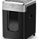 BONSEN 300-Sheet Auto Feed Paper Shredder, P-5 High Security Heavy Duty Shredders for Office Use, 60 Minutes Non-Stop Micro Cut Shredding, 8.1-Gal Pullout Bin, 58dB Quiet Large Paper Shredder (S9221)