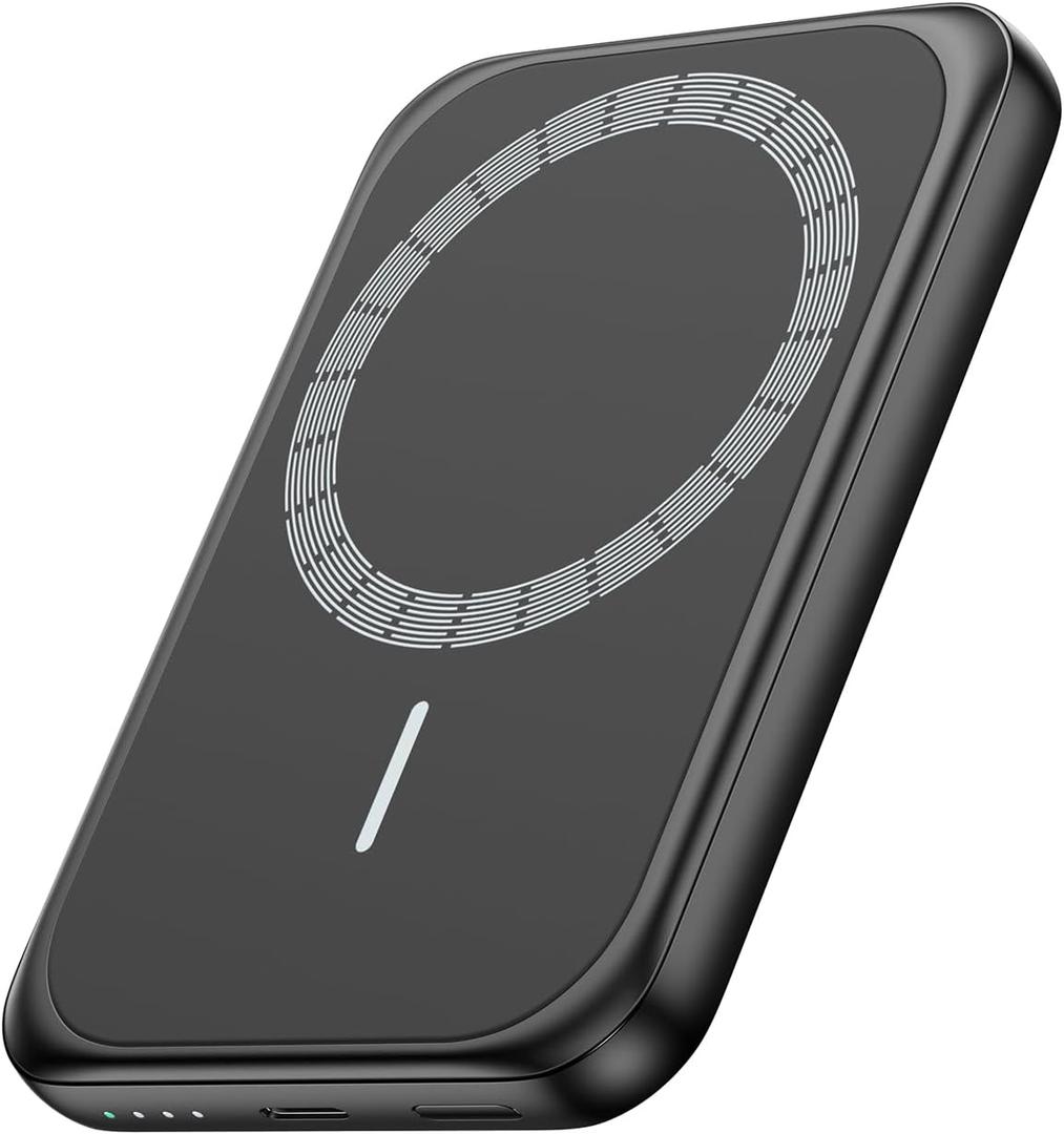 Magnetic Portable Charger 10000mAh for iPhone 15W Slim Wireless Power Bank with USB-C Cable - 20W Fast Charging PD QC 3.0 Battery Pack for iPhone 17 16/15/14/13/12 Series