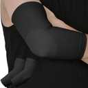 TOFLY Elbow Braces & Compression Sleeves for Tendonitis, Tennis Elbow, Golfer's Elbow, Weightlifting, Arthritis Pain Relief -Adjustable Support for Men & Women, Ideal for Workouts & Sports (4X-Large: 11.8" - 13.4" Elbow Circumference, Black)