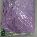 SweatyRocks Women's Casual Long Sleeve Raw Hem Pullover Crop Tops Sweatshirts (Medium, Lilac Purple)