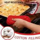 4 Pack Pot Holders for Kitchen Clearance Oven Potholders Sets for Kitchens Hot Pads for Kitchen Countertops Heat Resistant Red