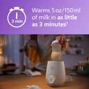 Philips Avent Premium Fast Bottle Warmer, with Smart Temperature Control, Water Bath Technology, Automatic Shut-Off, Model SCF358 (1 Count (Pack of 1))