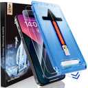 MAGIC JOHN 2 Pack for iPhone 13/14& iPhone 13 Pro 6.1 inch Tempered Glass Screen Protector, Auto Dust-Elimination, Bubble Free, HD Clear, Easy Installation