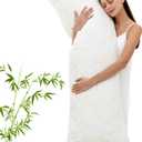 Full Body Pillow with Removable Pillowcase for Adults,Memory Foam FillingLong Pillow for Side Sleepers Fluffy and FirmAdjustable Filling2054 InchGold