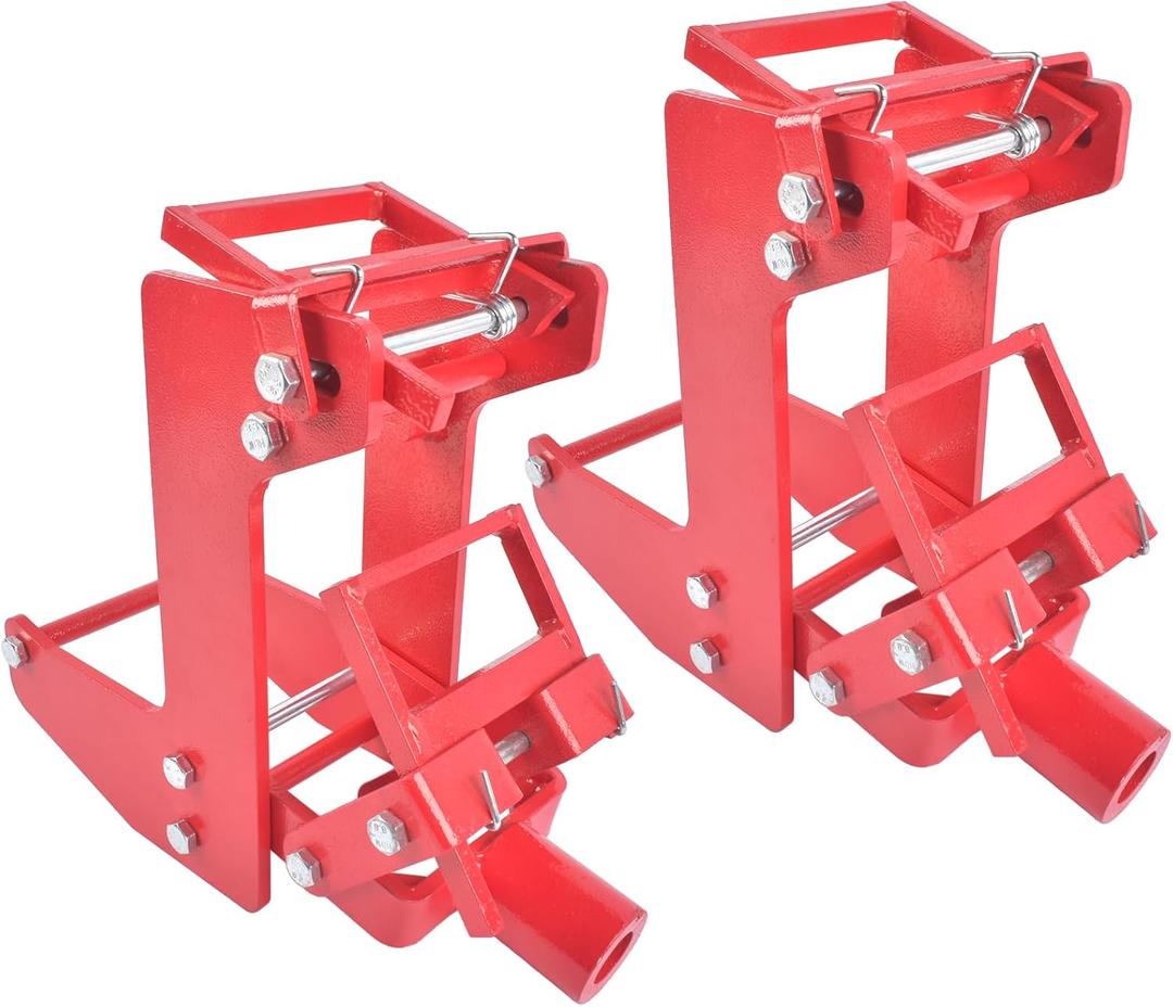 2Pcs Wall Jack, Rated Up to 1,000 lbs, Use with 1.5'' x 3.5'' Fir Poles and 1'' Od Steel Pipe, Portable Cast Iron Wall Jacks for Framing, Lifting Wall Beams