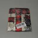 Artoid Mode Watercolor Red and Black Buffalo Plaid Christmas Trees Merry Xmas Table Runner, Seasonal Winter Holiday Kitchen Dining Table Decoration for Indoor Outdoor Home Party Decor 13 x 48 Inch