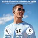 Wireless Earbuds, Bluetooth 5.4 Headphones wiht HiFi Stereo, 32H Playback Open Ear Earbuds with ENC Mic, IPX7 Waterproof Sport Earbuds with Ear Hooks for Laptop Pad Android/iOS Phones Sports Workout