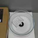 Bezrat Microwave Tall Glass Plate Cover | Splatter Guard Lid with Easy Grip Silicone Handle Knob | 100% Food Grade | BPA Free and Dishwasher Safe | 10 Inch (Black-)