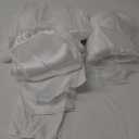 Pack of 50 Satin White Chair Sashes Bows 7 X 108 Inch Universal Chairs Ribbons for Wedding Ceremony Party Banquet Restaurant Event Decorations - White Chair Sashes 50 Pack