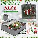 Oversized 6 Pack Storage Bags with Zipper 25 Gallon Tote Bags for Easter Wreaths Decorations Clothes Moving Travel Camping Essentials Packing Supplies, 26 x 26 x 8.7 Inches(Gray)