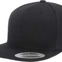 Flexfit Premium Snapback Cap (One Size, Black)