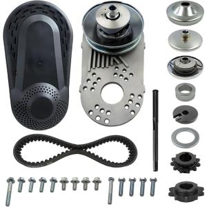 30 Series Torque Converter 3/4" Bore Fit for Predator 212cc Engine CVT Clutch 10T #40/41/420 & 12T #35 Chain Replacement Go Kart Mini Bike Manco Comet TAV2 30-75 Drive Belt Pulley Parts Kit.