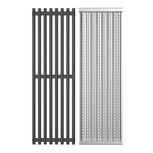 Amazon.com : 17'' x 6" Emitter Plate and Cooking Grid Grate Replacement Parts for Charbroil 2015 and newer TRUInfrared CharBroil Commercial,Signature,Professional Series Gas Grills,Charbroil 3297527R04,Cast Iron : Patio, Lawn & Garden
