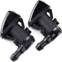 Cheriezing 55079049AA Front Windshield Washer Nozzles Wiper Spray Kit Single Hole Compatible with 2005-2016 Grand Cherokee, 2005-2013 Malibu, 2005-2010 G6, 2007-2010 Aura | set of 2