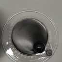 5.3Qt Stainless Steel Salad Spinner with Stop Button, BPA-Free Vegetable Lettuce Spinner, Transparent Lid & Drainage Hole, Non-Slip Base, Dishwasher Safe Fruit Washer (Black)