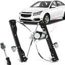 Front Left Driver Side Power Window Regulator with Motor Fit for 2012-2015 Chevy Cruze 2016 Cruze Limited (2 Pins Terminal Connector Only) W/O Anti-Pinch Replace 751-739