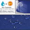 NettyPro Outdoor Patio Lounge Chair Cushion Covers with Zipper and Tie, Water Repellent UV Resistant, 72 x 22 x 3 Inch, Replacement Cover Only, Navy
