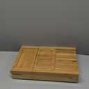 Premium Bathtub Tray Caddy, Expandable Bath Tray, Unique House Warming Gifts, New Home, Anniversary and Wedding Gifts for Couple, Bridal Shower Gift for Women (Bamboo)