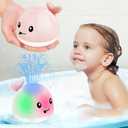 Gigilli Baby Bath Toys, Bath Toys for Kids Ages 1-3, 1 Year Old Girl Gift, Baby Pool Water Toy 6-12-18 Months, Light Up Whale Bath Toy Sprinkler Toddler Birthday Bathtub Fountain Water Toy