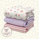 Fruit of the Loom Layette Collection - Layette Set for Baby Boy, Girl & Unisex (One Size, Rainbow Swaddles)