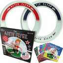 Activ Life Kids Flying Rings (2 Pack) They Fly Straight & Dont Hurt, 80% Lighter Than Standard Rings - Replace Screen Time with Healthy Family Fun - Get Outside & Play (Glow)