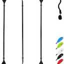 OCEANBROAD Kayak Paddle Alloy Shaft Kayaking Boating Canoeing Oar with Paddle Leash, Size: 90.5''- 1 Paddle