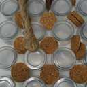 Brajttt Mini Yogurt Jars 20 Pack, 7 oz Glass Favor Jars with Cork Lids, Pudding Containers with Lids, Mason Jar Wedding Favors Honey Pot with Label Tags and String