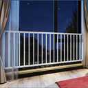 WAOWAO Window Safety Guards for Children Kids Child Toddler Pets Proof Extra Wide White Tension Security Window Guard Gate for Home Fit 61.41"-86.61" Sliding Windows (3 Piece)