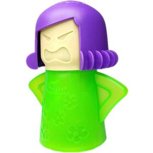 Angry Mama Microwave Oven Steam Cleaner, Angry Mom Microwave Cleaner, Just Add Vinegar and Water, Cut Cleaning Time by Half (Green)