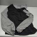 SweatyRocks Women's Houndstooth Dressy Casual Shirts Collared Long Sleeve Shirts Office Work Blouses (Large, Multicolor)