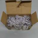 Minetom Crystal Globe String Lights Plug in - 33 ft 100 LED Globe Fairy String Lights with Remote and Timer, Waterproof for Bedroom Tent Loft Bed Window Porch Patio Wedding Party Holiday Decor, White