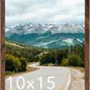 10x15 Picture Frame Deep Brown for Wall Hanging, Wood 10 x 15 Frame Photo Frame for Wall Horizontally or Vertically, Deep Brown, 1 Pack