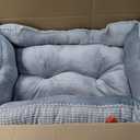 MIXJOY X-Large Dog Bed for Large, Medium, Small Dogs - Rectangle, Washable, Orthopedic, Soft Calming Sleeping Puppy Bed - Durable Pet Cuddler with Anti-Slip Bottom - XL (35"x25"x9")