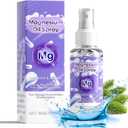 Magnesium Oil Spray, 100% Organic Magnesium Spray, Natural Ingredient & Fast Absorbent, Natural Magnesium Chloride Oil for Feet & Body, Nourish Skin, Promote Sleep (2 Fl Oz (Pack of 1))