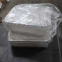 Food Container Rectangular Plastic, 2Pack