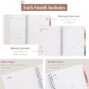 2 x Rileys Academic Planner 2025-2026, Daily, Weekly & Monthly Planner, July 2025 - June 2026, Student Notes Pages, Twin-Wire Binding, Weekly Agenda for School & Work (8 x 6-Inches, Green, Chunky)