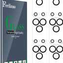 2 x Ferilinso 6 Pack Camera Lens Protector for iPhone 17 Pro Max Accessories, Phone Case Friendly, 9H+ Tempered Glass Cover, Ultra HD, Anti-Scratch, Not Easy to Break, Strong Adsorption