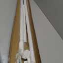 White Extra Long Tension Curtain Rod 41-126 Inch Outdoor Tension Shower Curtain Rod No Drilling for Window Patio No Slip Spliced Telescopic Design Easy to Install Never Rust Diameter 1.26 Inch
