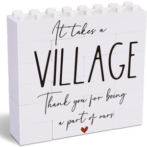 Thank You Gift - Appreciation Office Sign| IT TAKE A VILLAGE THANK YOU FOR BEING PART OF OURS | Appreciation Gifts for Teachers, Coworkers, Mentors, Friends