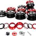 BUCKLOS 1-1/8 Bike Headset MTB Threadless 34 44 44-50.6 44-55 44-56 41.8-52mm, Straight Tapered Tube Mountain Bikes Road Bicycle Double Sealed Bearings Headsets, for Frame Fork Expander Plug Star Nut