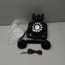 Retro Landline Home Phone,TelPal Corded Old Fashion Desk Phone, Basic Black Decorative Analog Telephone Set, Senior Phone for Home/Office/Hotel